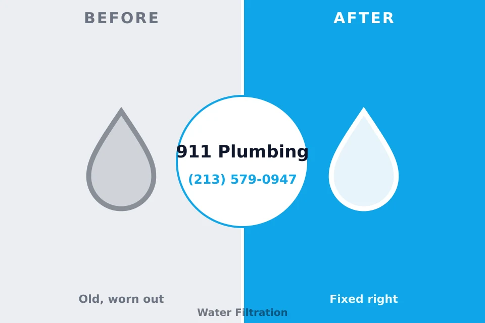 Before and after: plumbing repair Hinton, WV